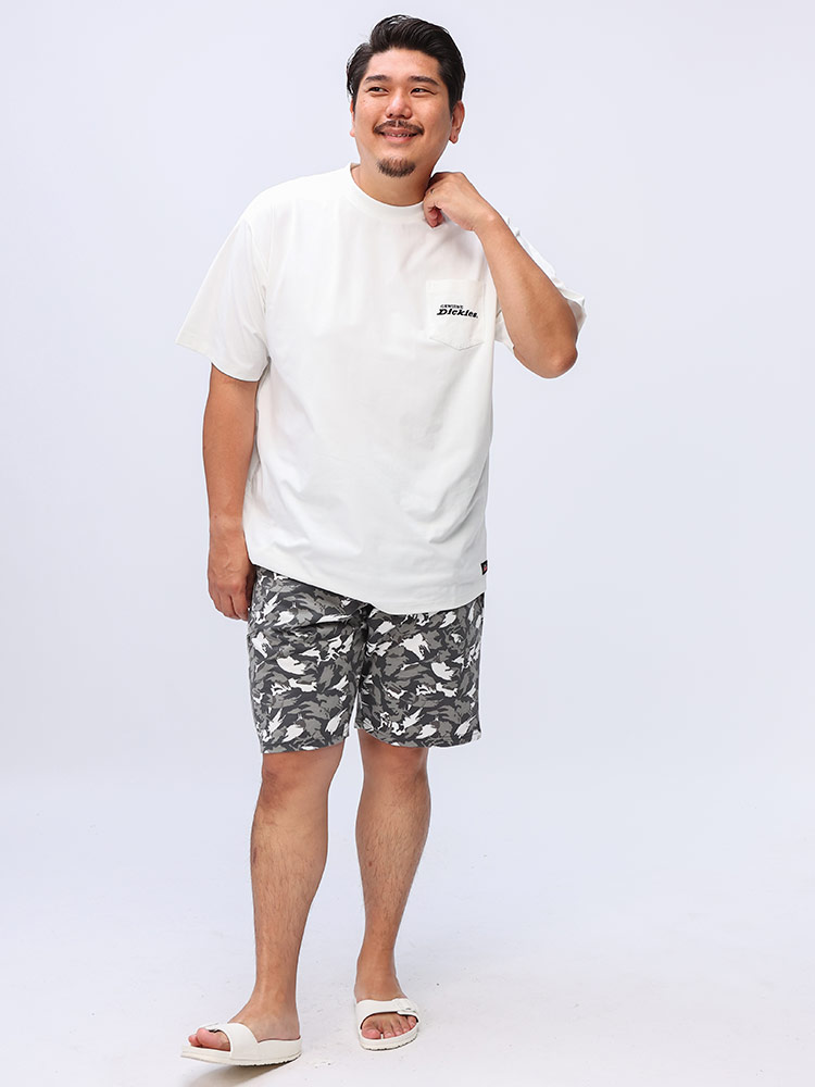 さ*ぁ様 【吸汗速乾の店舗限定】46worksコラボTシャツ　LL 品切れ DRYストレッチ 吸汗速乾 Tシャツ メンズ 総柄 セール 送料無料 父の日