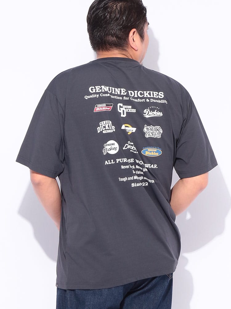 半袖 Tシャツ 吸汗速乾 綿タッチポリエステル クルーネック トップス ドライ プリント 春 夏 大きいサイズ メンズ