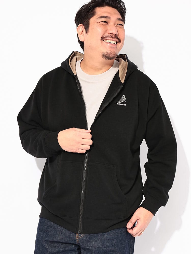 スウェット パーカー 裏起毛 フルジップ トップス 裏起毛 ファスナー 大きいサイズ メンズ