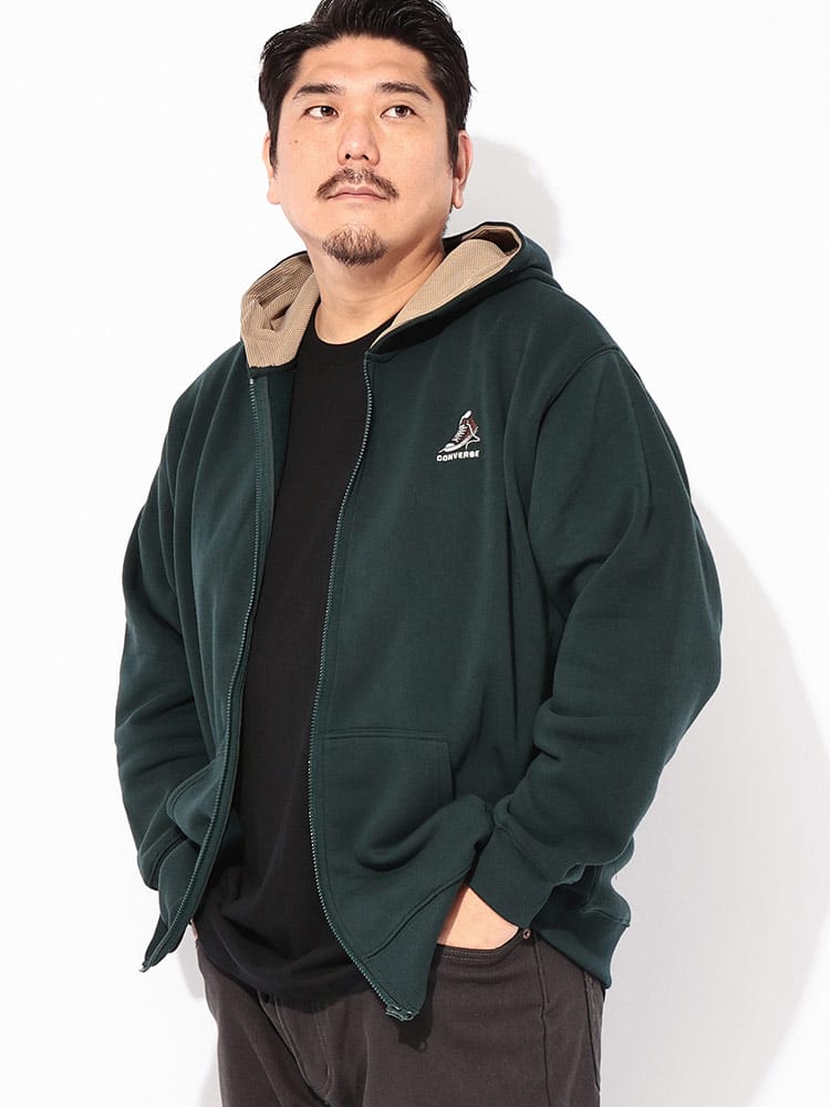 スウェット パーカー 裏起毛 フルジップ トップス 裏起毛 ファスナー 大きいサイズ メンズ