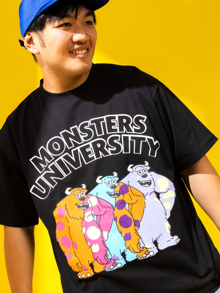 ディズニー Tシャツ 半袖 メンズ 大きいサイズ 『モンスターズ・インク』 『トイ・ストーリー』デザインTシャツ ピクサー キャラクター 総柄 サカゼン80周年記念 オリジナルデザイン