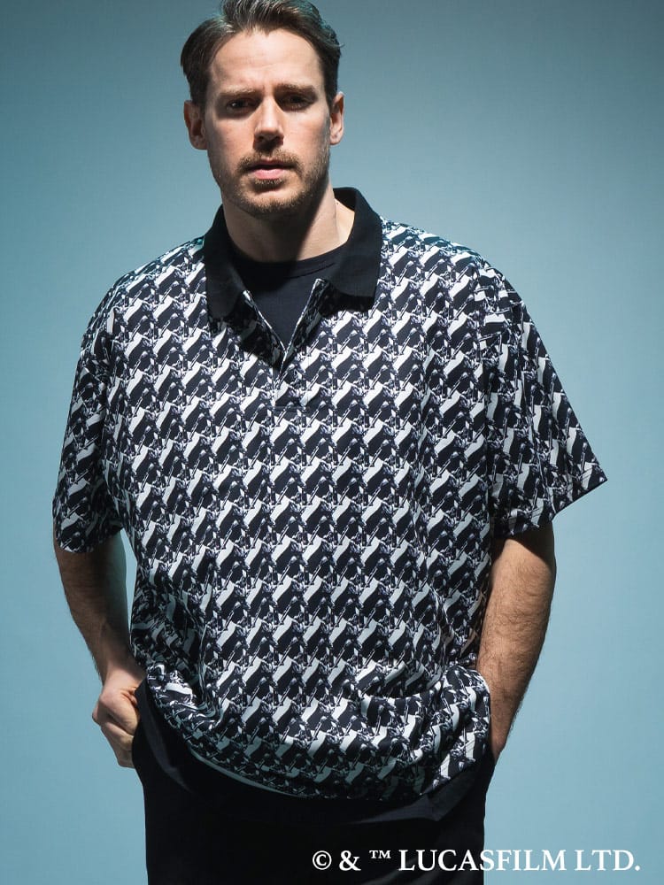 『STAR WARS/スター・ウォーズ』ポロシャツ 半袖 メンズ 大きいサイズ「マンダロリアン」「グローグー」デザインポロシャツ / サカゼン80周年記念 オリジナルデザイン