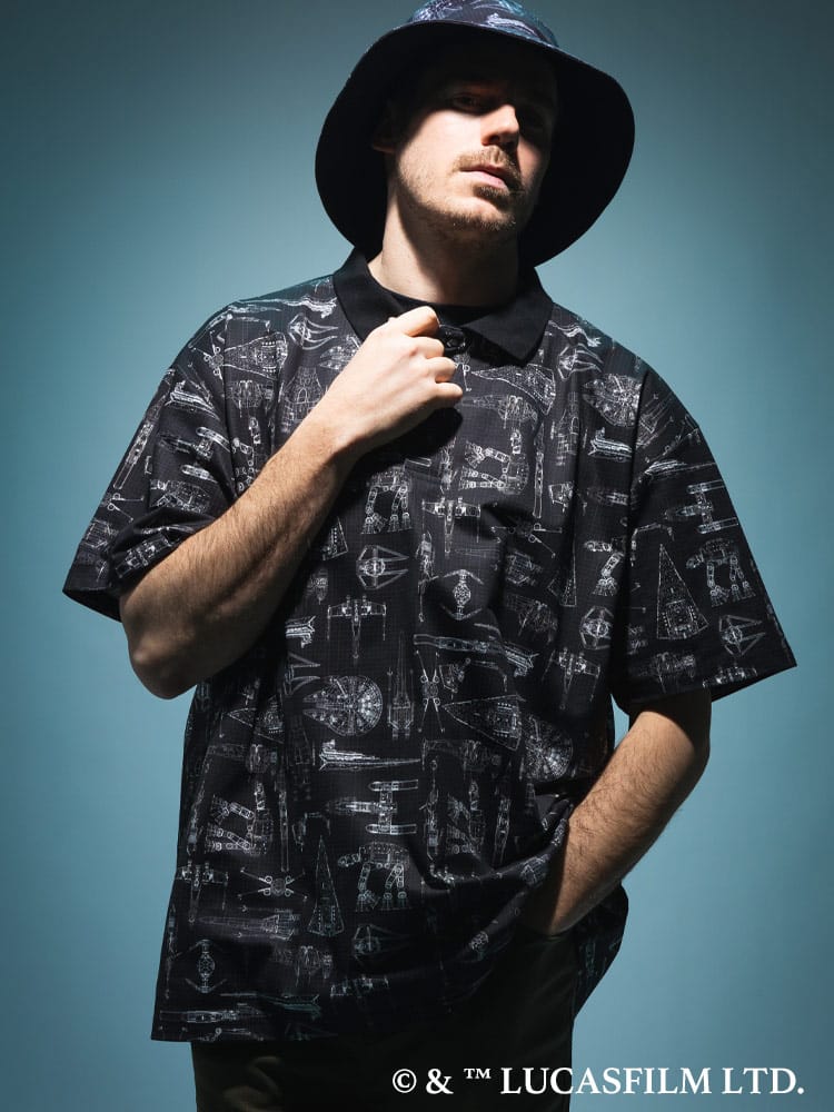 『STAR WARS/スター・ウォーズ』ポロシャツ 半袖 メンズ 大きいサイズ「マンダロリアン」「グローグー」デザインポロシャツ / サカゼン80周年記念 オリジナルデザイン