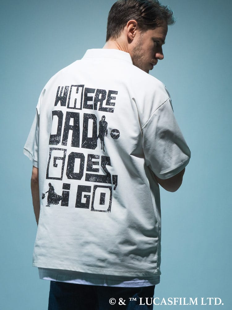 『STAR WARS/スター・ウォーズ』ポロシャツ 半袖 メンズ 大きいサイズ「マンダロリアン」「グローグー」デザインポロシャツ / サカゼン80周年記念 オリジナルデザイン