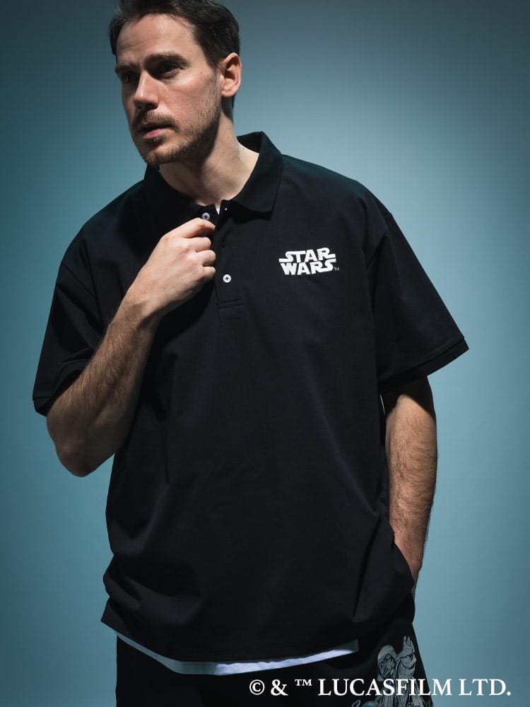 『STAR WARS/スター・ウォーズ』ポロシャツ 半袖 メンズ 大きいサイズ「マンダロリアン」「グローグー」デザインポロシャツ / サカゼン80周年記念 オリジナルデザイン