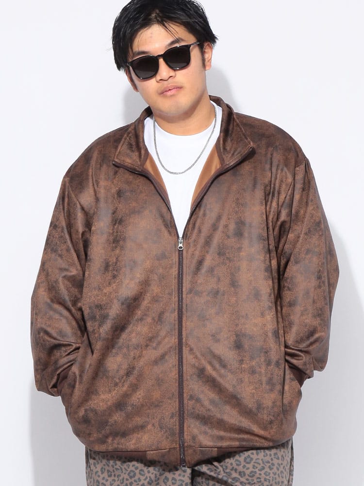 ジャケット メンズ 大きいサイズ フルジップ スタンド ブルゾン アウター ジップ 春 秋