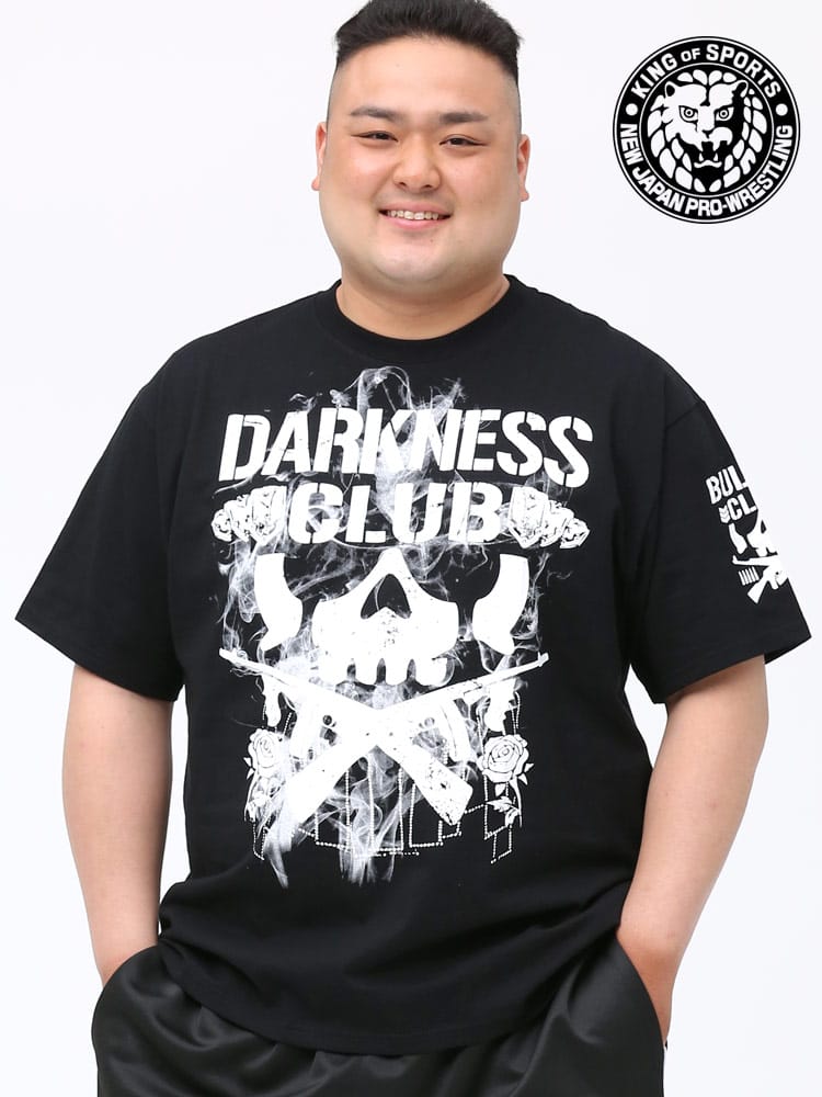 大きいサイズ メンズ 新日本プロレス (シンニッポンプロレス) EVIL DARKNESS CLUB クルーネック 半袖 Tシャツ
