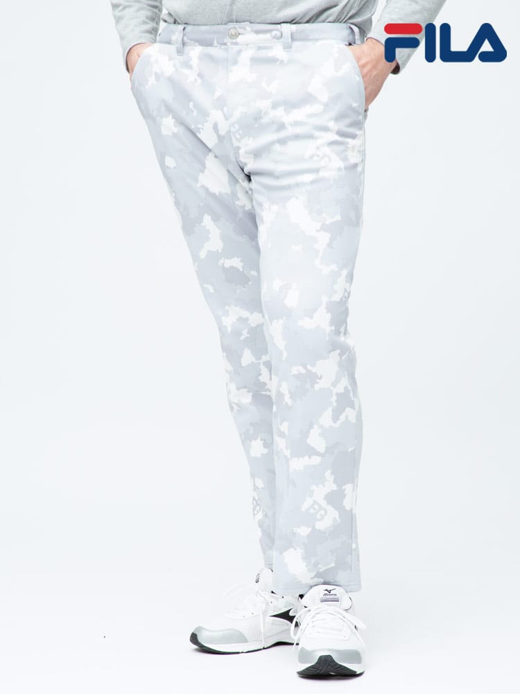 大きいサイズ メンズ FILA (フィラ) FILA GOLF 防寒 防風 迷彩 ボンディングパンツ
