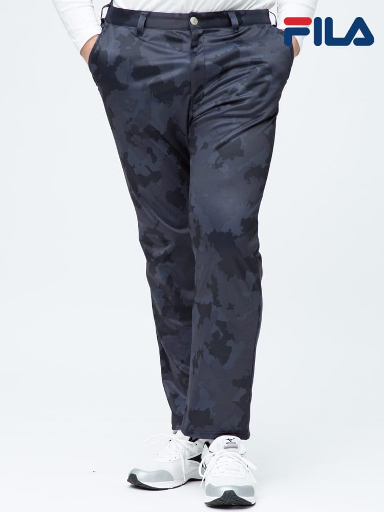 大きいサイズ メンズ FILA (フィラ) FILA GOLF 防寒 防風 迷彩 ボンディングパンツ