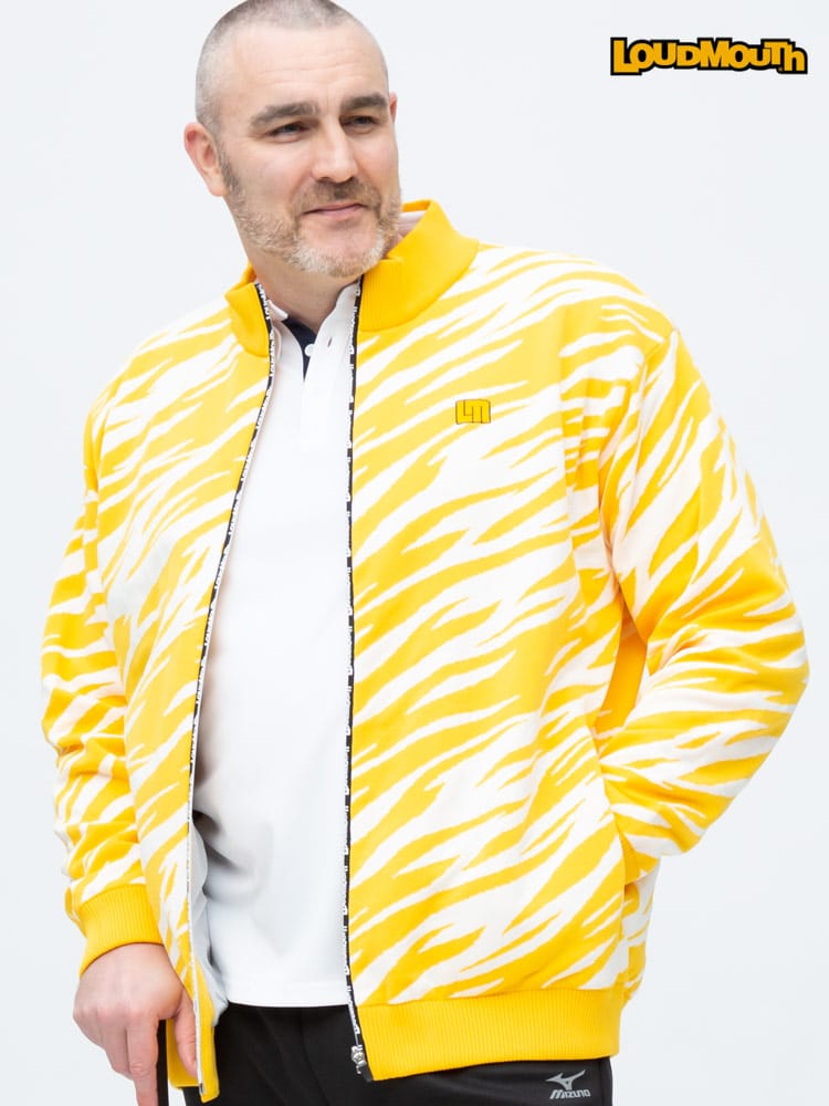 大きいサイズ メンズ LOUDMOUTH (ラウドマウス) 裏蓄熱 フルジップ ニット ジャケット