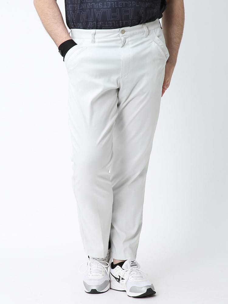 大きいサイズ メンズ FILA (フィラ) FILA GOLF 吸汗速乾 ヘリンボン テーパードパンツ チノパン