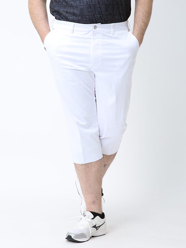 大きいサイズ メンズ FILA (フィラ) FILA GOLF ストレッチ 吸汗速乾 UVカット ツイル クロップドパンツ