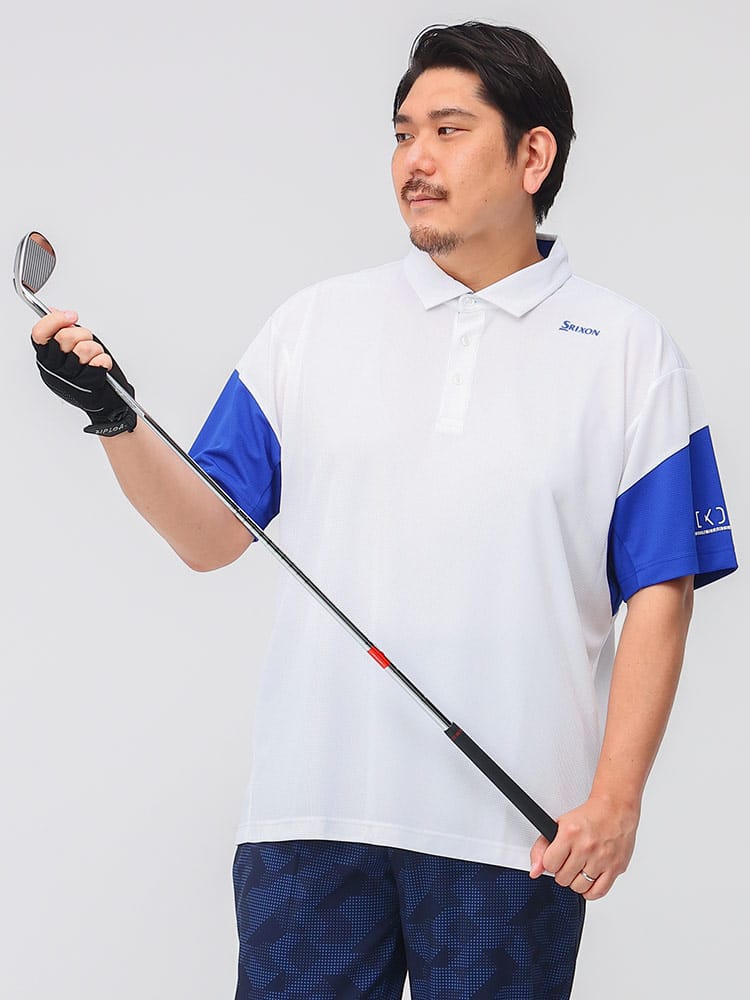 大きいサイズ メンズ SRIXON (スリクソン) 香妻プロモデル アイスブラスト 吸汗速乾 半袖 ポロシャツ