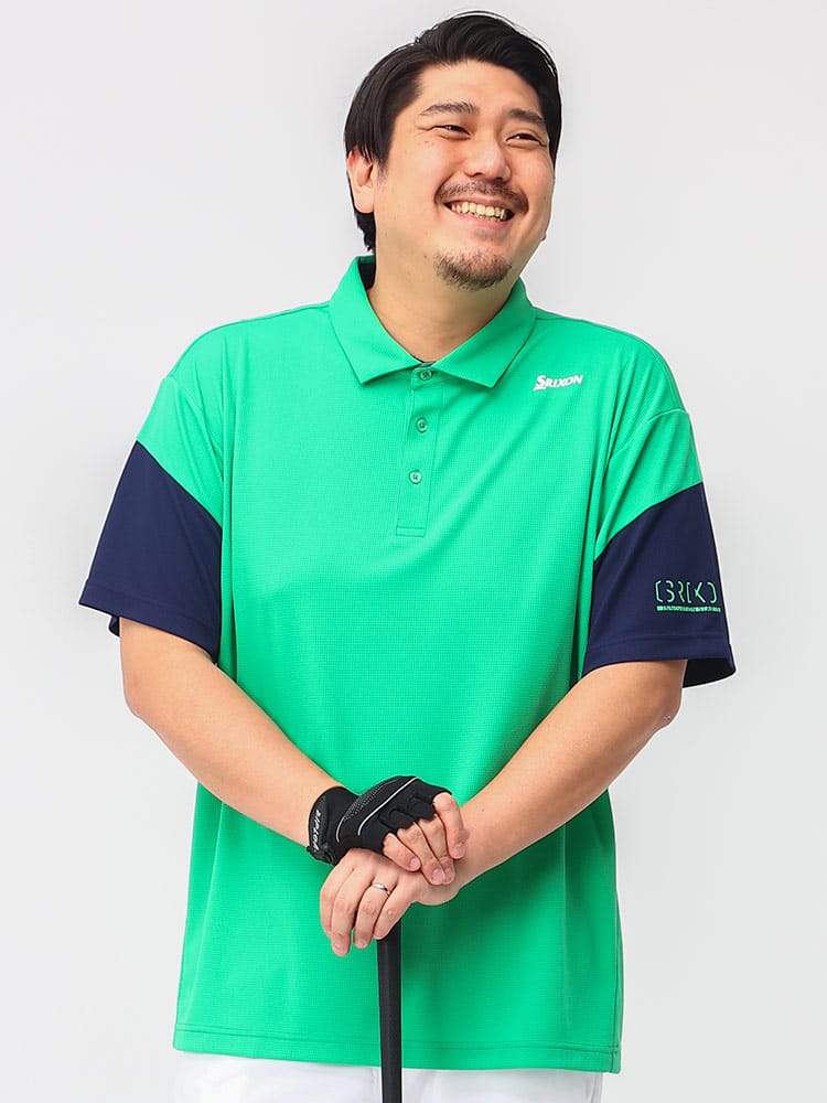大きいサイズ メンズ SRIXON (スリクソン) 香妻プロモデル アイスブラスト 吸汗速乾 半袖 ポロシャツ