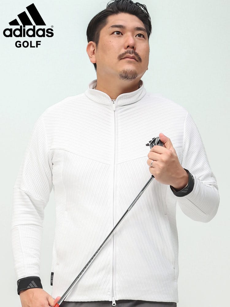 GOLF ドライ フルジップ ジャケット COLD RDY (adidas) アディダス 大きいサイズ メンズ