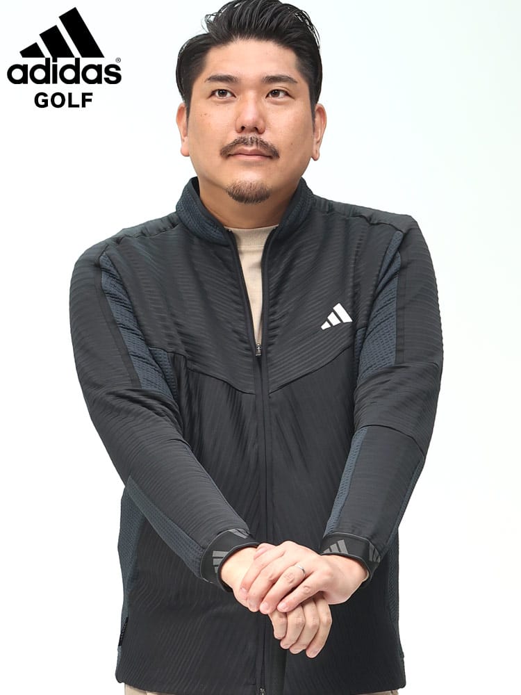GOLF ドライ フルジップ ジャケット COLD RDY (adidas) アディダス 大きいサイズ メンズ