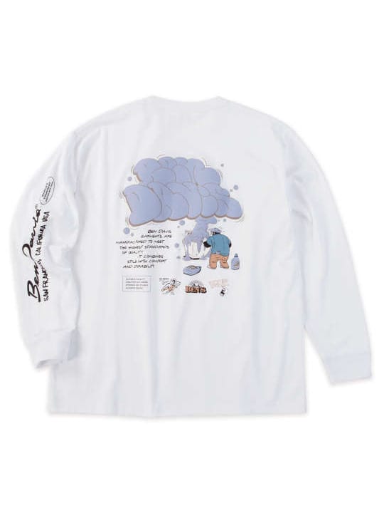 BEN DAVIS バブルプリント長袖Tシャツ (1278-5611)