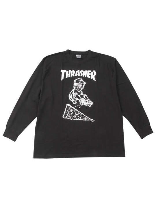 THRASHER PIZZA長袖Tシャツ (1278-4665)
