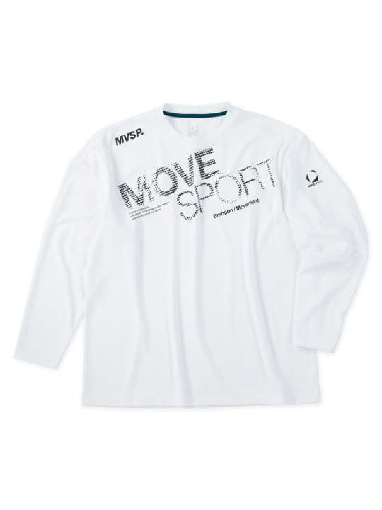MOVESPORT ドライメッシュビッグロゴ長袖シャツ (1278-5320)