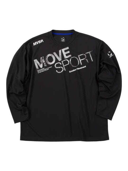 MOVESPORT ドライメッシュビッグロゴ長袖シャツ (1278-5320)