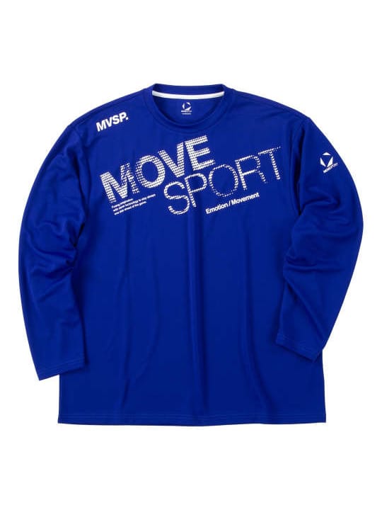 MOVESPORT ドライメッシュビッグロゴ長袖シャツ (1278-5320)