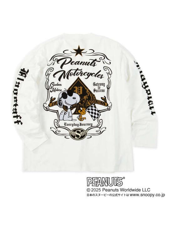 FLAGSTAFF×PEANUTS スヌーピーコラボ長袖Tシャツ (1278-5305)