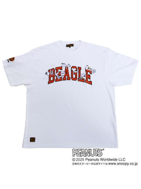 FLAGSTAFF×PEANUTS スヌーピーコラボ半袖Tシャツ (1278-5595)