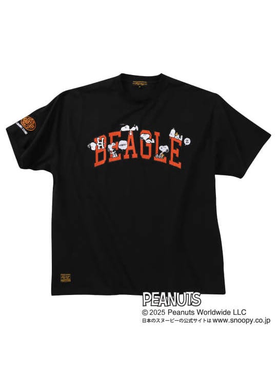 FLAGSTAFF×PEANUTS スヌーピーコラボ半袖Tシャツ (1278-5595)