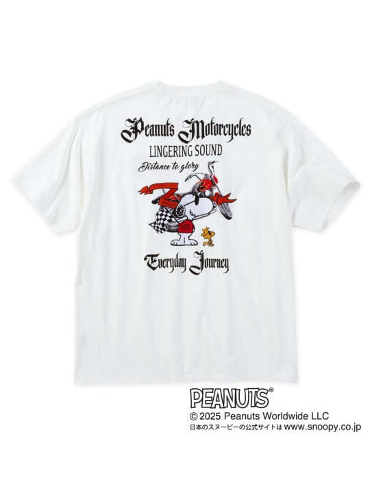FLAGSTAFF×PEANUTS スヌーピーコラボ半袖Tシャツ (1278-5228)