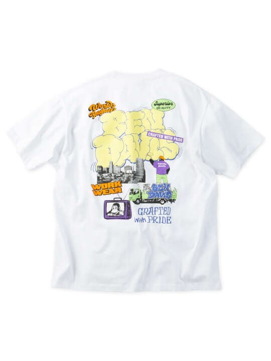 BEN DAVIS オーバーラップ接触冷感半袖Tシャツ (1278-6584)