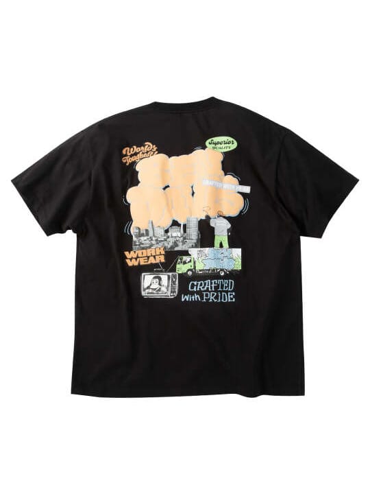 BEN DAVIS オーバーラップ接触冷感半袖Tシャツ (1278-6584)