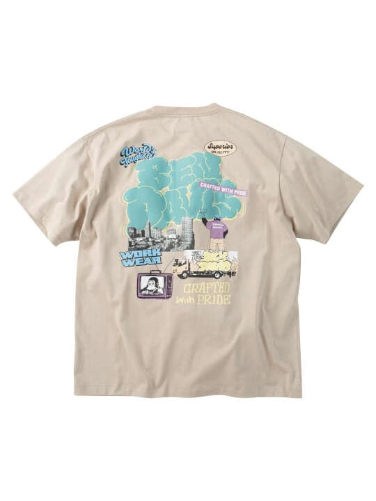 BEN DAVIS オーバーラップ接触冷感半袖Tシャツ (1278-6584)