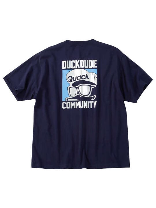 b-one-soul DUCK DUDEシルバープリント半袖Tシャツ (1258-6291)