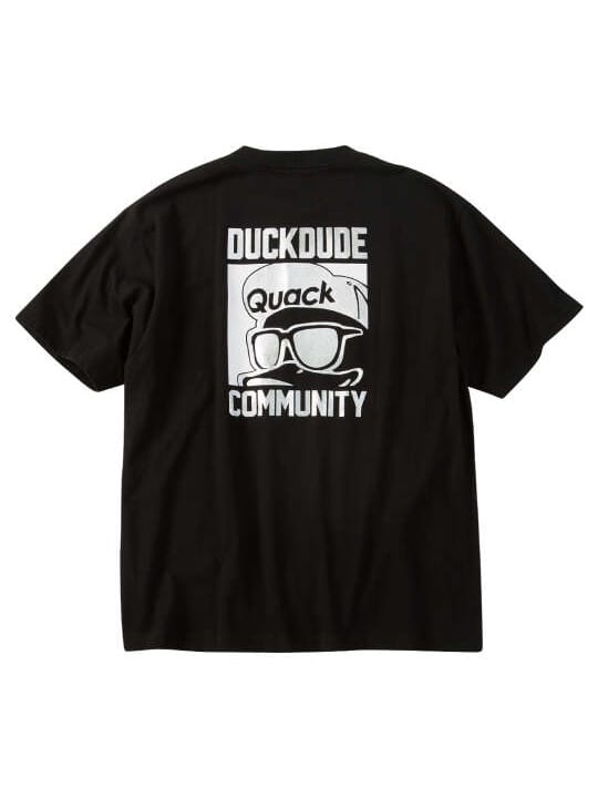 b-one-soul DUCK DUDEシルバープリント半袖Tシャツ (1258-6291)