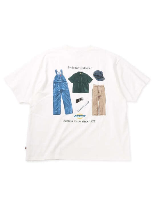 DICKIES ハンドドローイング半袖Tシャツ (1278-6531)