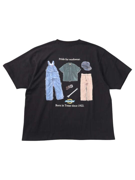 DICKIES ハンドドローイング半袖Tシャツ (1278-6531)