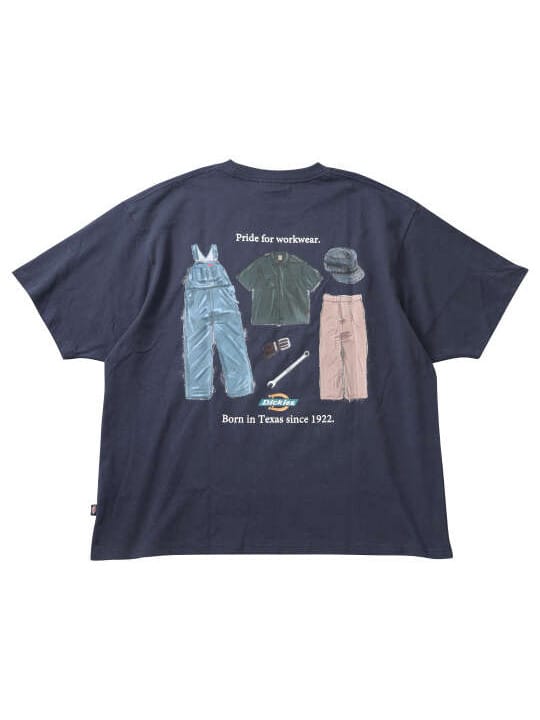 DICKIES ハンドドローイング半袖Tシャツ (1278-6531)