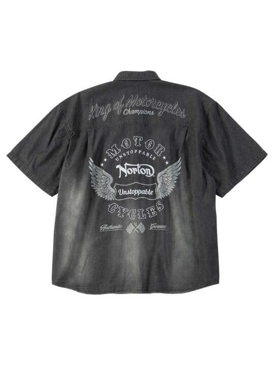 Norton デニム半袖シャツ (1277-6235)