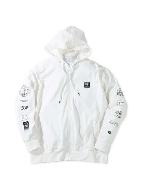 OCEAN PACIFIC 接触冷感ストレッチUV長袖フルジップパーカー (1278-6256)