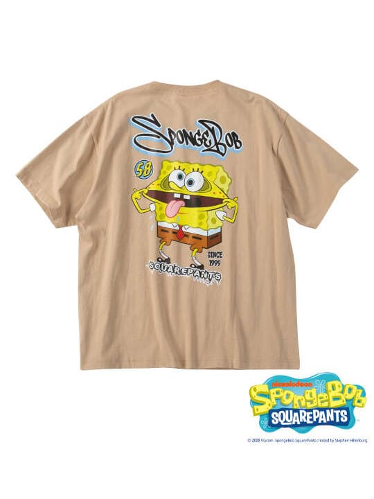 SPONGEBOB 天竺プリント半袖Tシャツ (1278-6505)