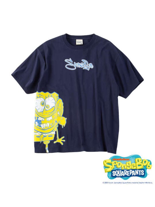 SPONGEBOB 天竺プリント半袖Tシャツ (1278-6506)