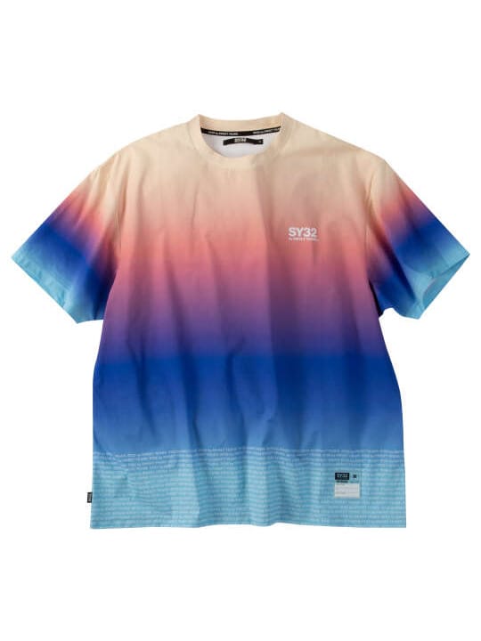 SY32 by SWEET YEARS グラデーションロゴ半袖Tシャツ (1278-6272)