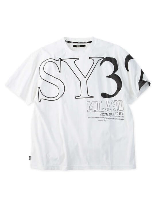 SY32 by SWEET YEARS ビッグロゴ半袖Tシャツ (1278-6273)