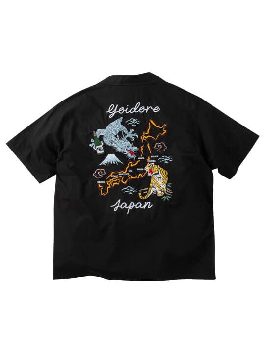 YOIDORE 酔虎と酔龍半袖シャツ (1277-6215)