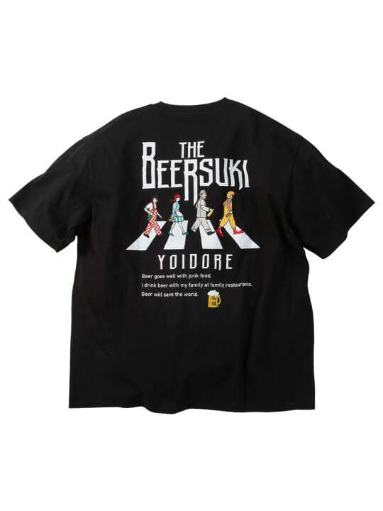 YOIDORE ビール好き半袖Tシャツ (1278-6522)