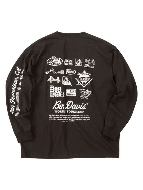 BEN DAVIS グラフィック長袖Tシャツ (1278-6631)