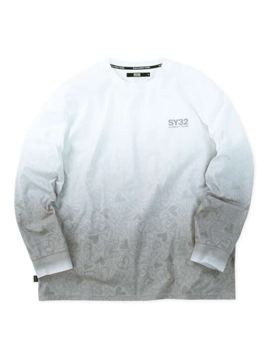 SY32 by SWEET YEARS ハートグラデーション長袖Tシャツ (1278-6332)