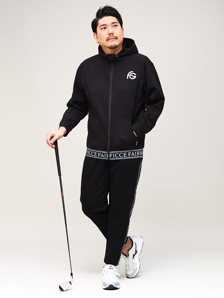 大きいサイズ メンズ FICCE GOLF (フィッチェ) ゴルフ ストレッチ ロゴ パンツ GOLF SIDE |  大きいサイズの服【サカゼン公式通販】