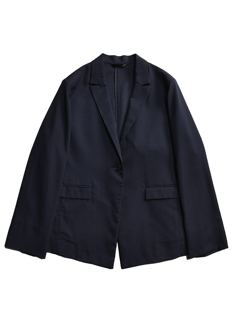 無地 袖スリット シングル1ツ釦 ジャケット