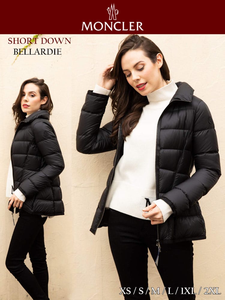 MONCLER (モンクレール) ナイロン ダブルジップ ショート ダウンジャケット BELLARDIE MCLBELLARDIE1 レディース